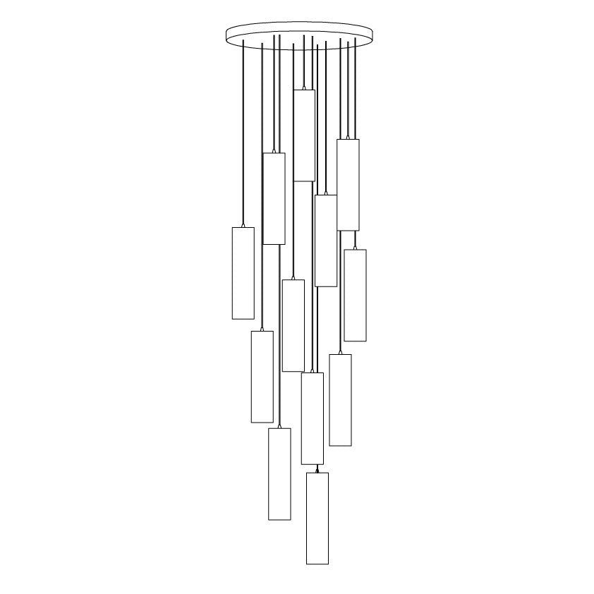Lunexi cluster Albast Hanglamp