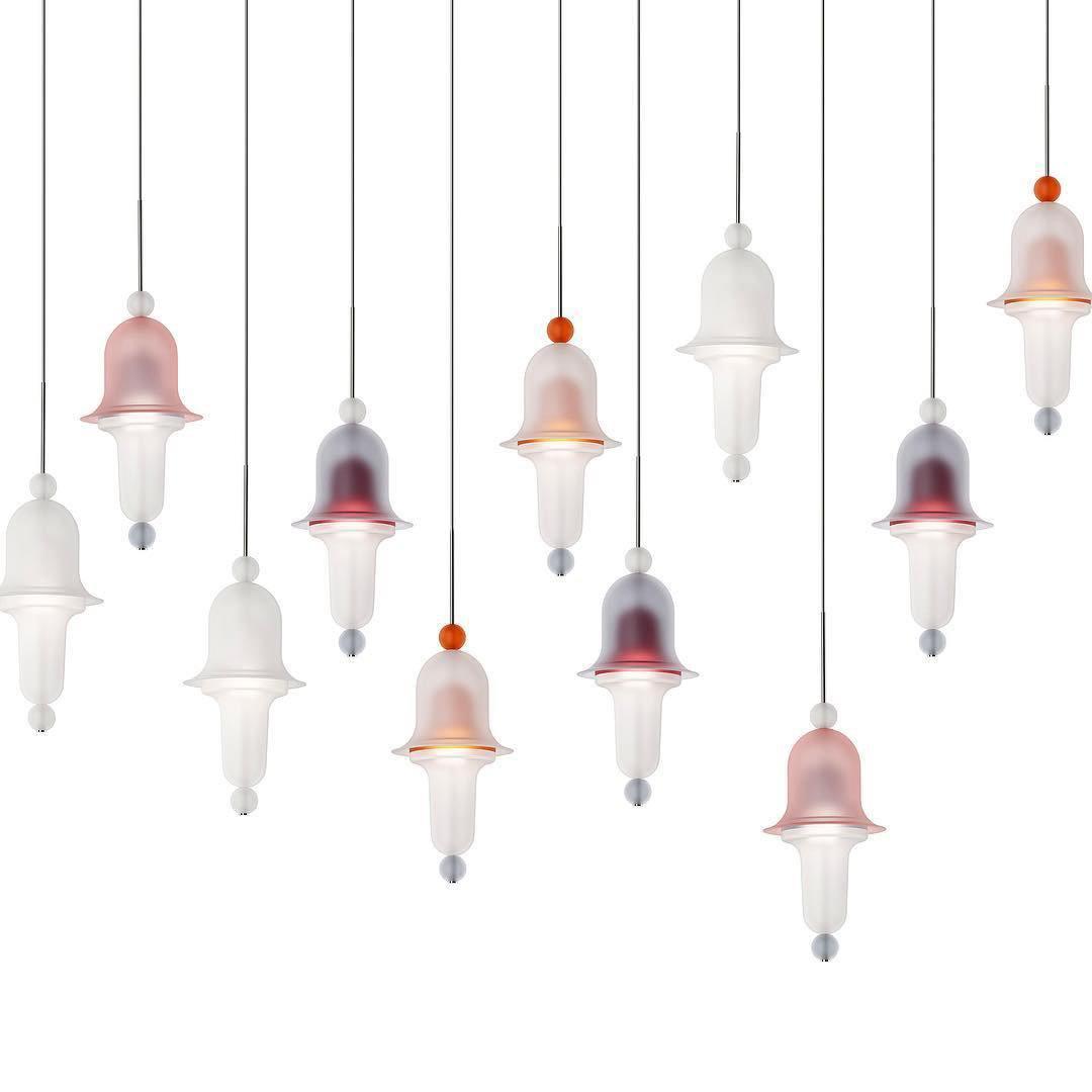 Calaeus Noordse kunst glas hanglamp