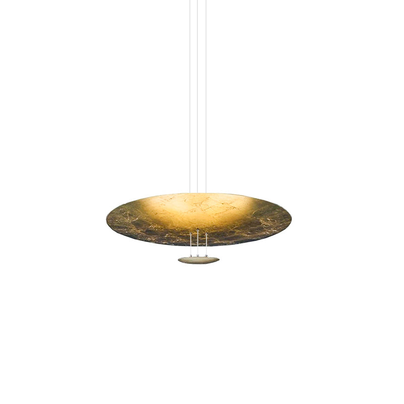 Phelion gelaagde hanglamp van goudfolie
