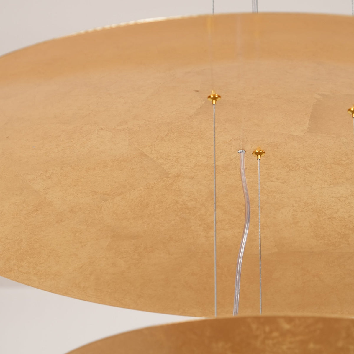 Phelion gelaagde hanglamp van goudfolie