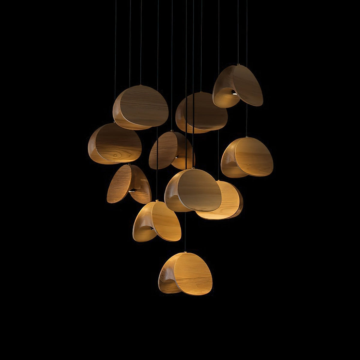 Elmiren Cluster Hout hanglamp