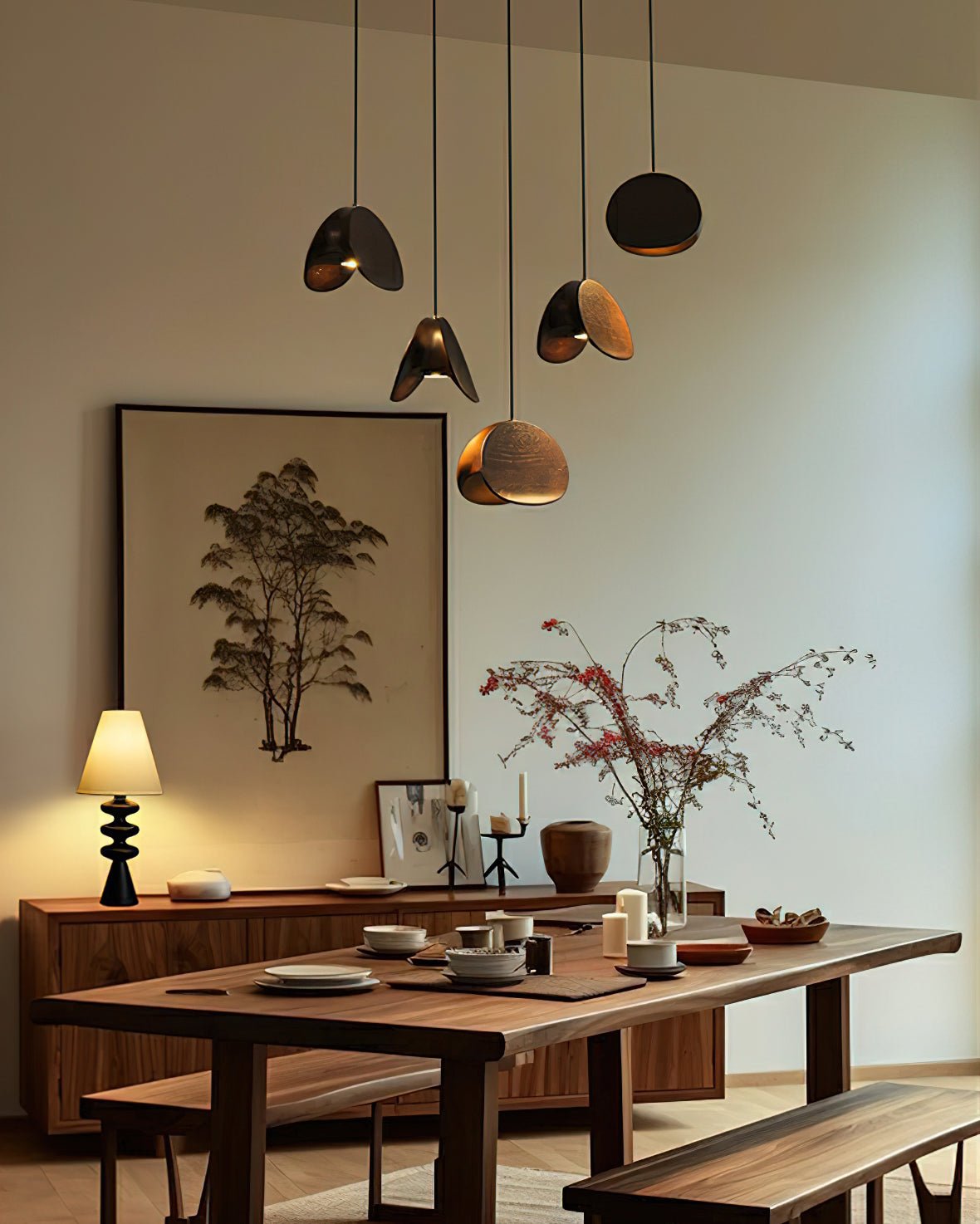 Elmiren Cluster Hout hanglamp