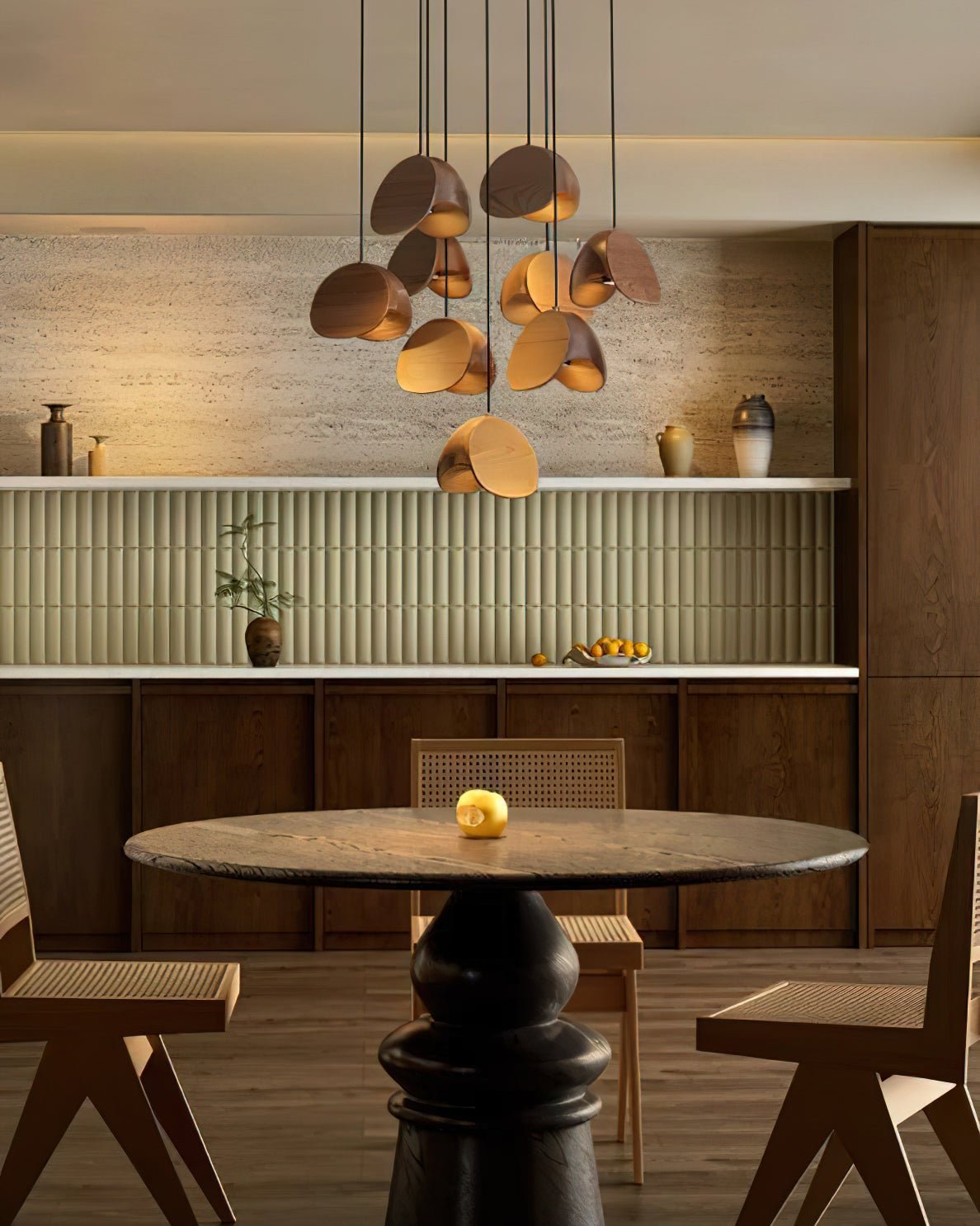 Elmiren Cluster Hout hanglamp