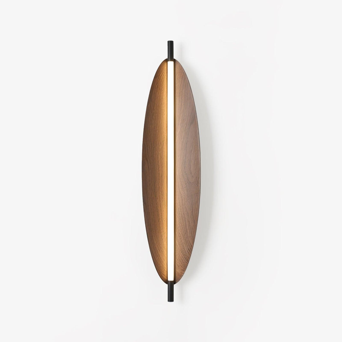 Orsoriel moderne minimalistische strakke wandlamp met walnoothout afwerking