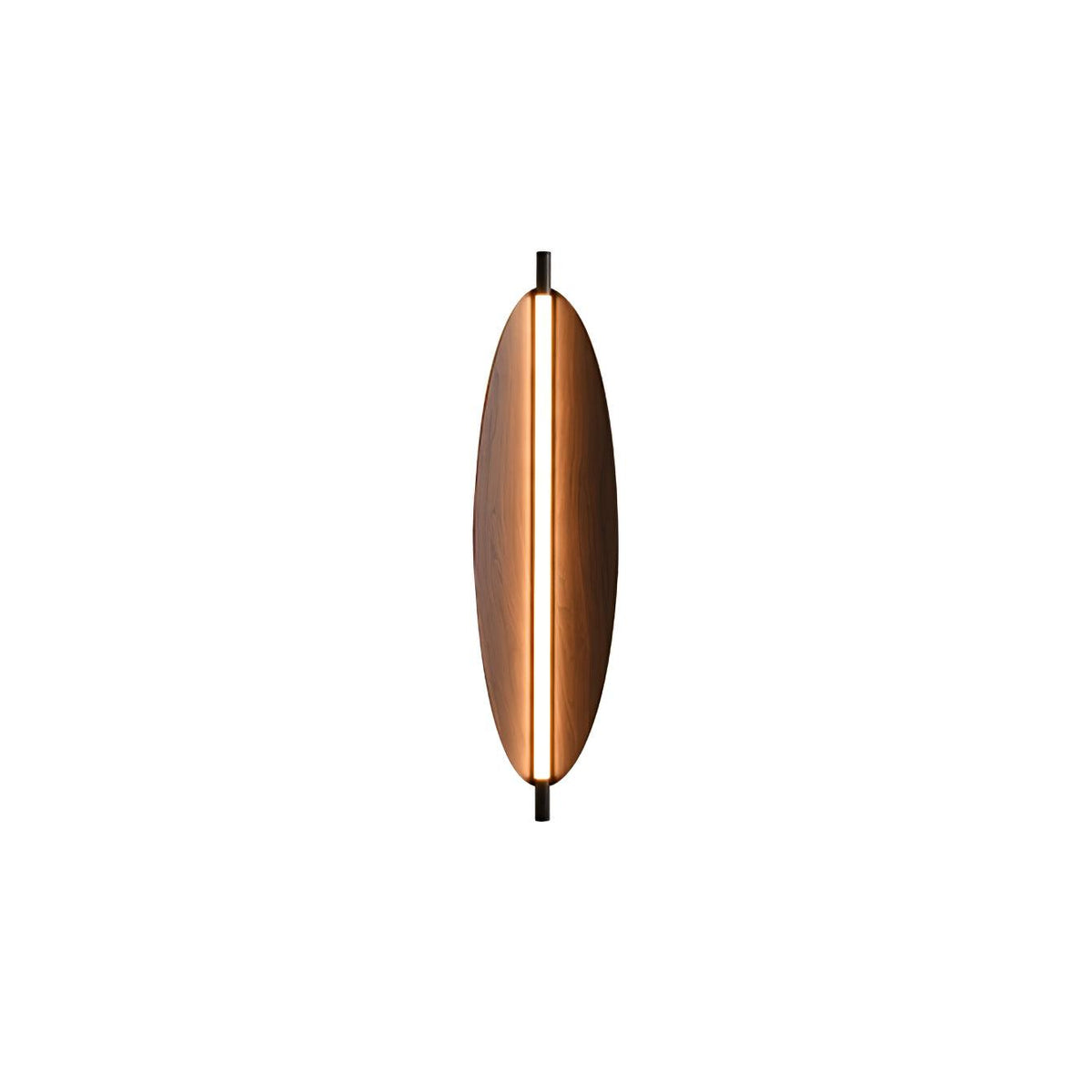 Orsoriel moderne minimalistische strakke wandlamp met walnoothout afwerking