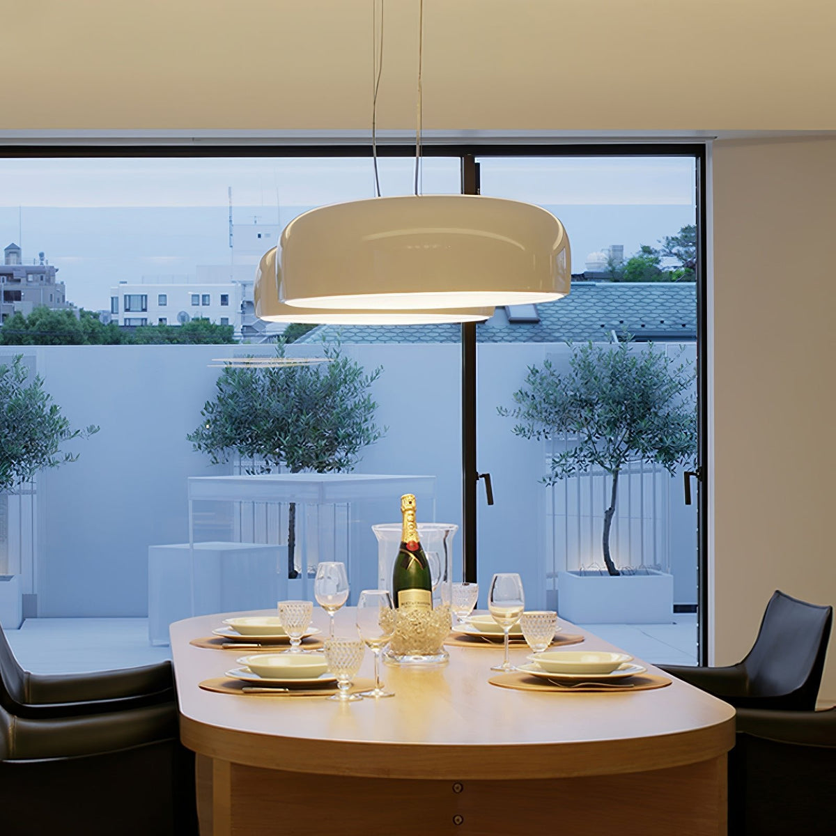 Void Moderne hanglamp van aluminium