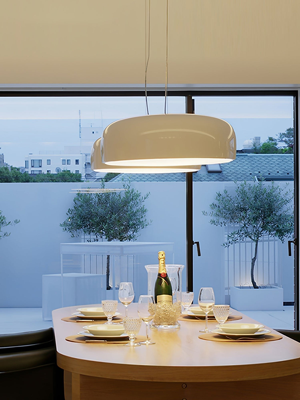 Void Moderne hanglamp van aluminium