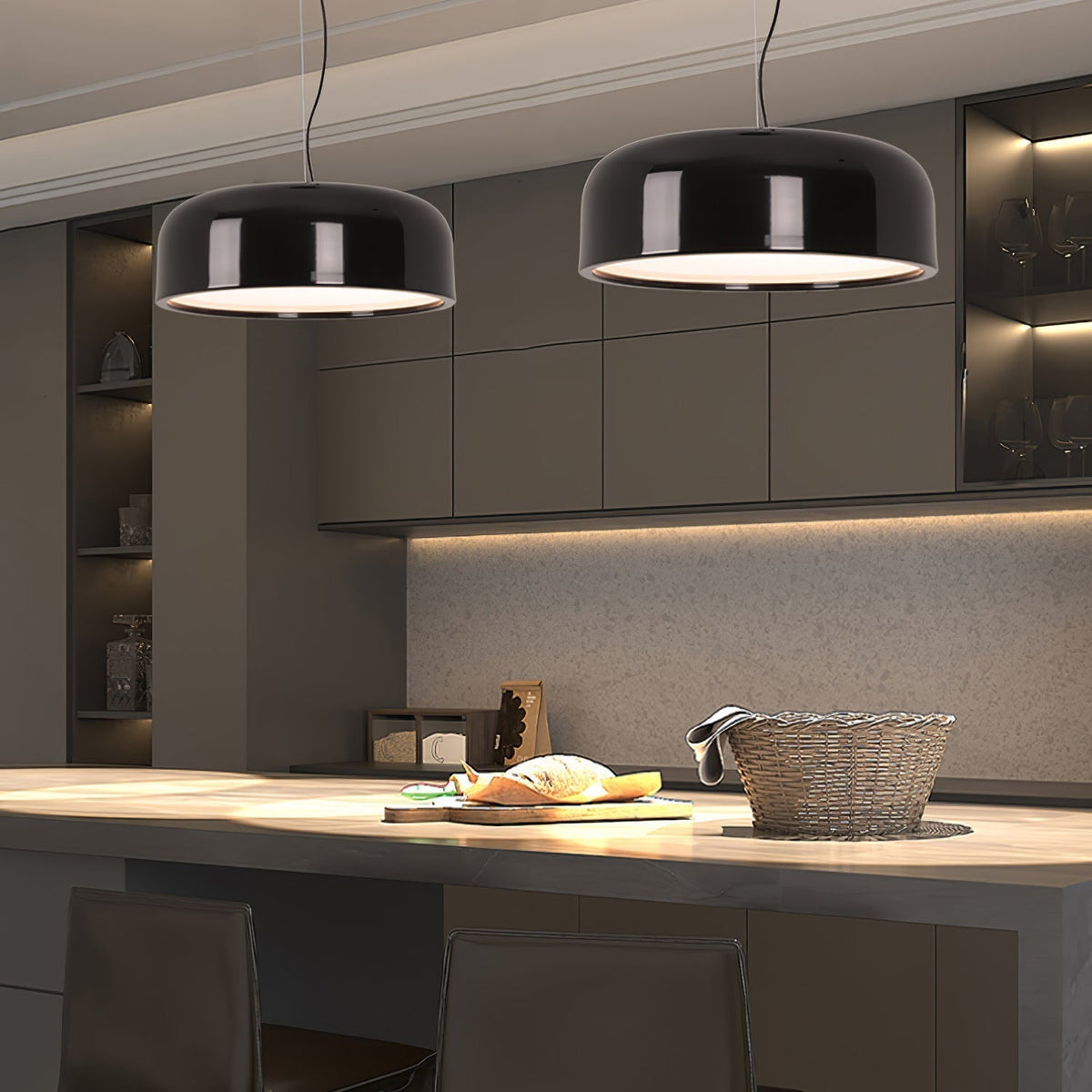 Void Moderne hanglamp van aluminium