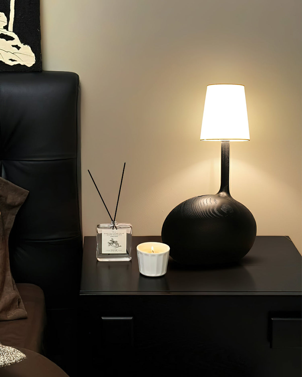 Brixten Houten Stoffen tafellamp