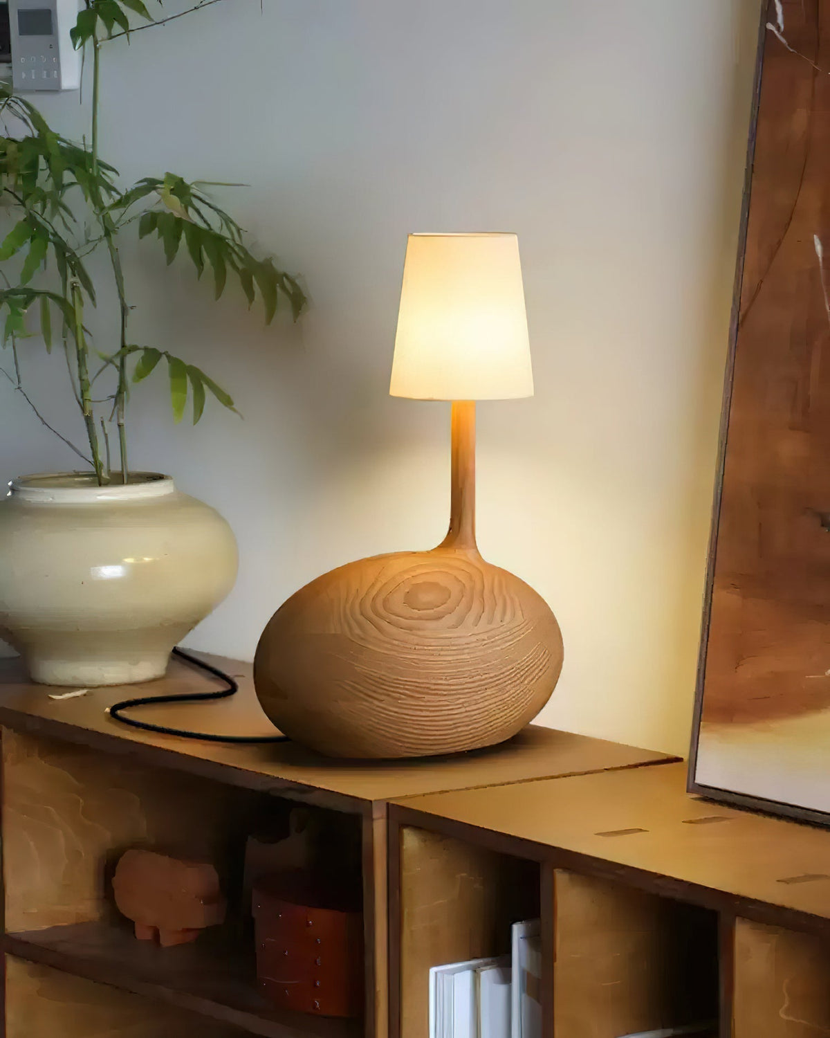 Brixten Houten Stoffen tafellamp