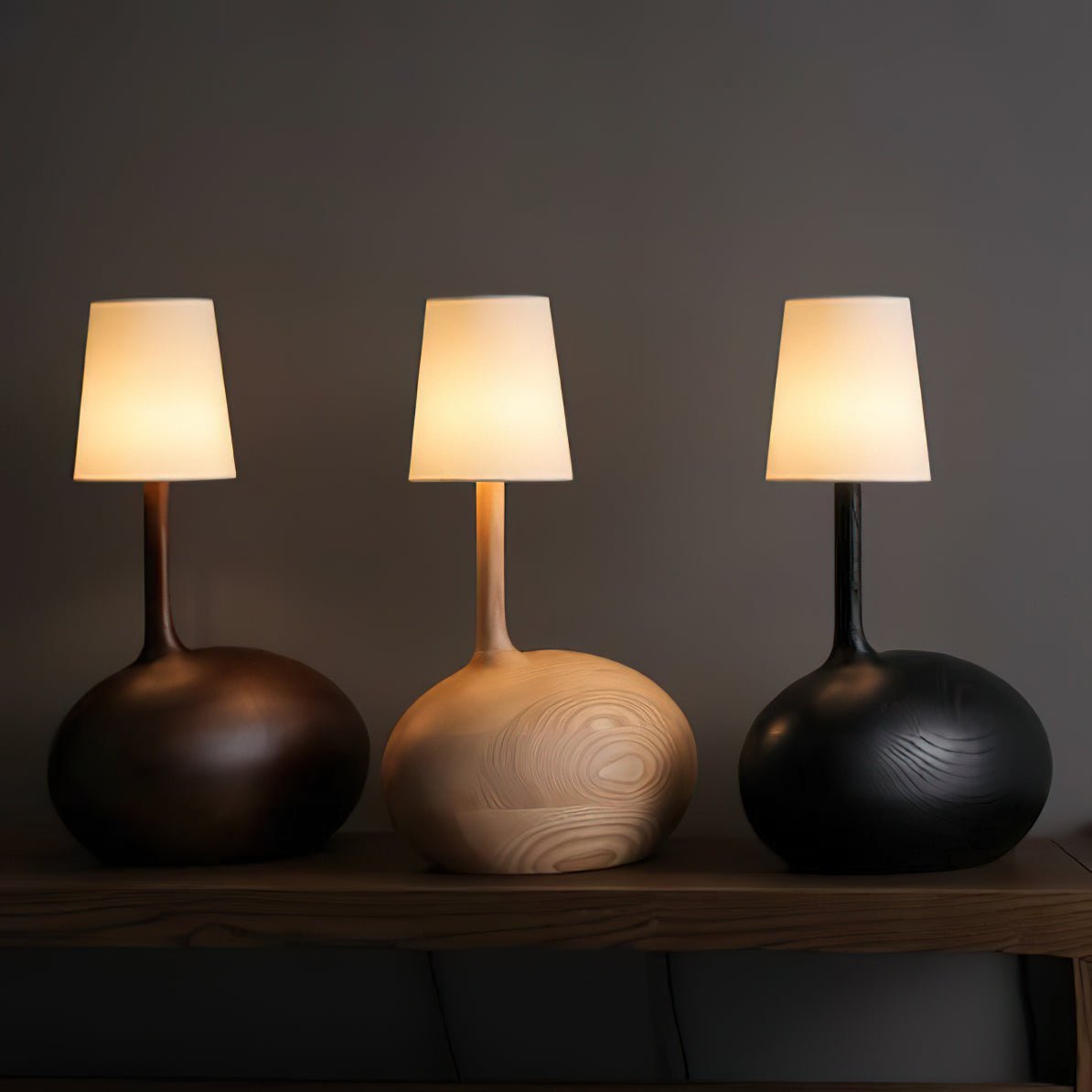 Brixten Houten Stoffen tafellamp