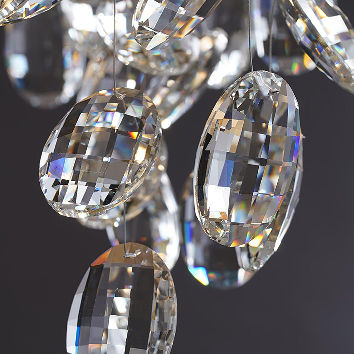 Luxirian kroonluchter kristallen takken goud LED
