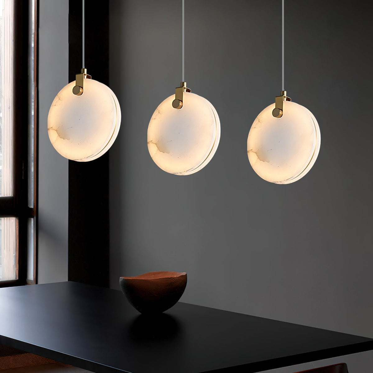 Nivaine hanglamp van albast