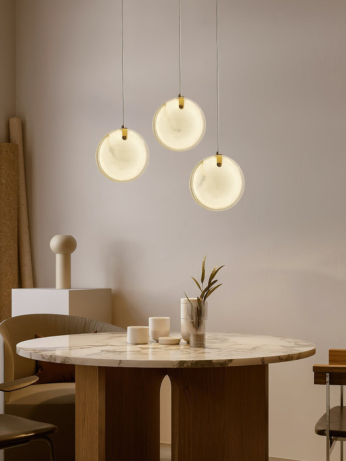 Nivaine hanglamp van albast