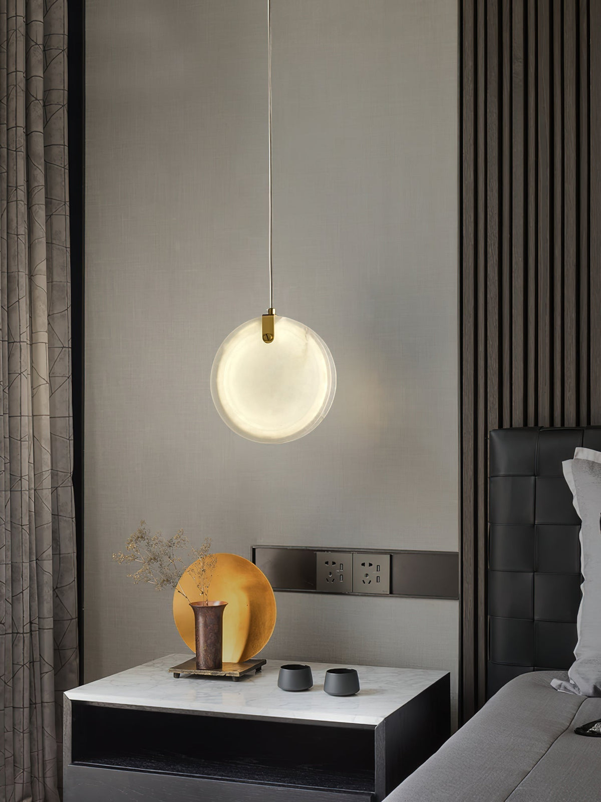 Nivaine hanglamp van albast