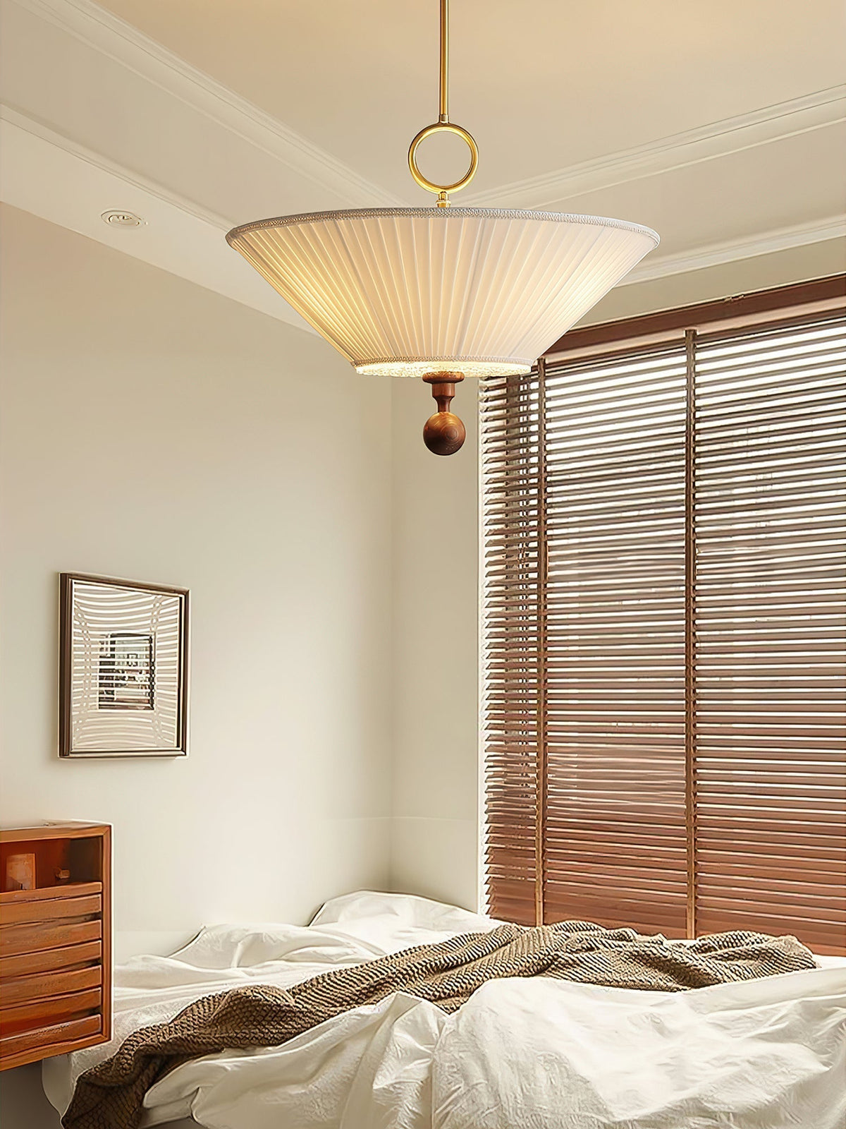 Maltik hanglamp met plooien
