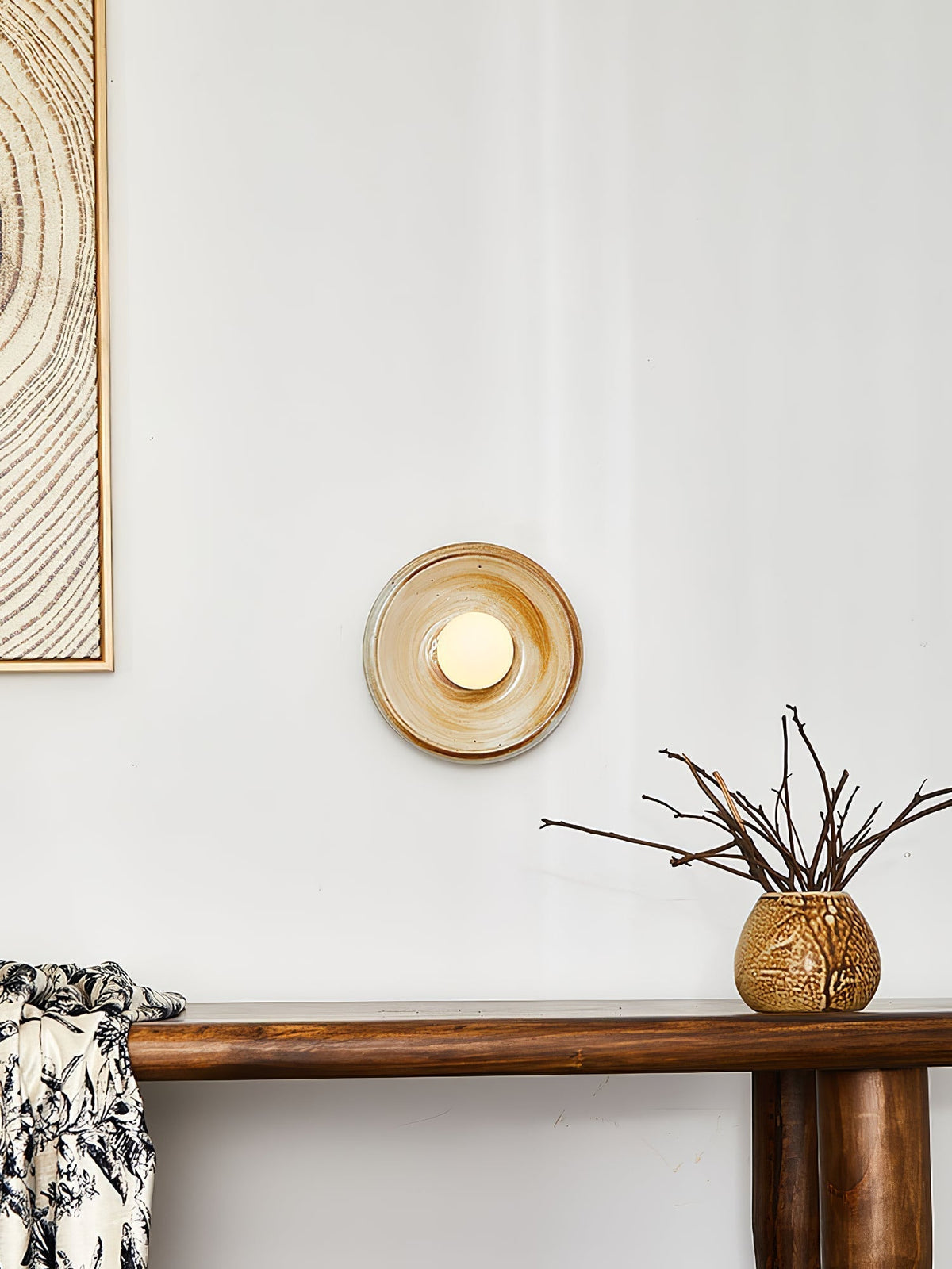 Marisella Rustic Marmeren wandlamp Beige