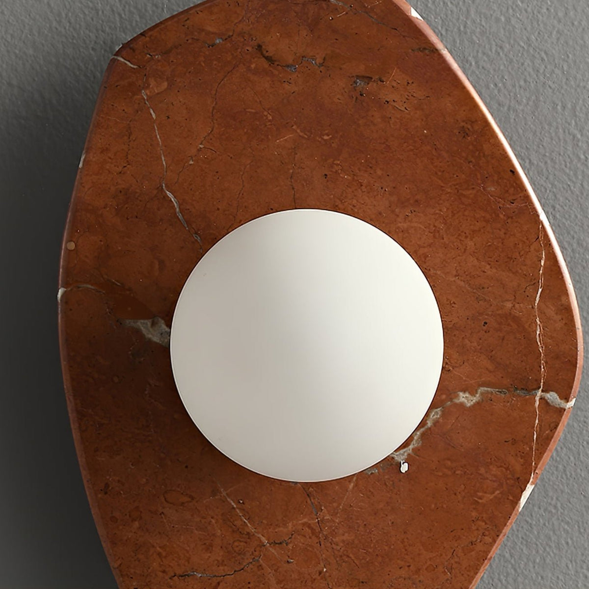 Kiezelvorm Rustiek Marmer Wandlamp