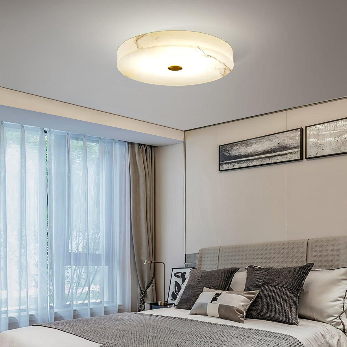 Euno plafondlamp albast