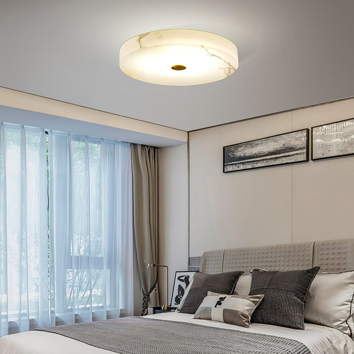 Euno plafondlamp albast