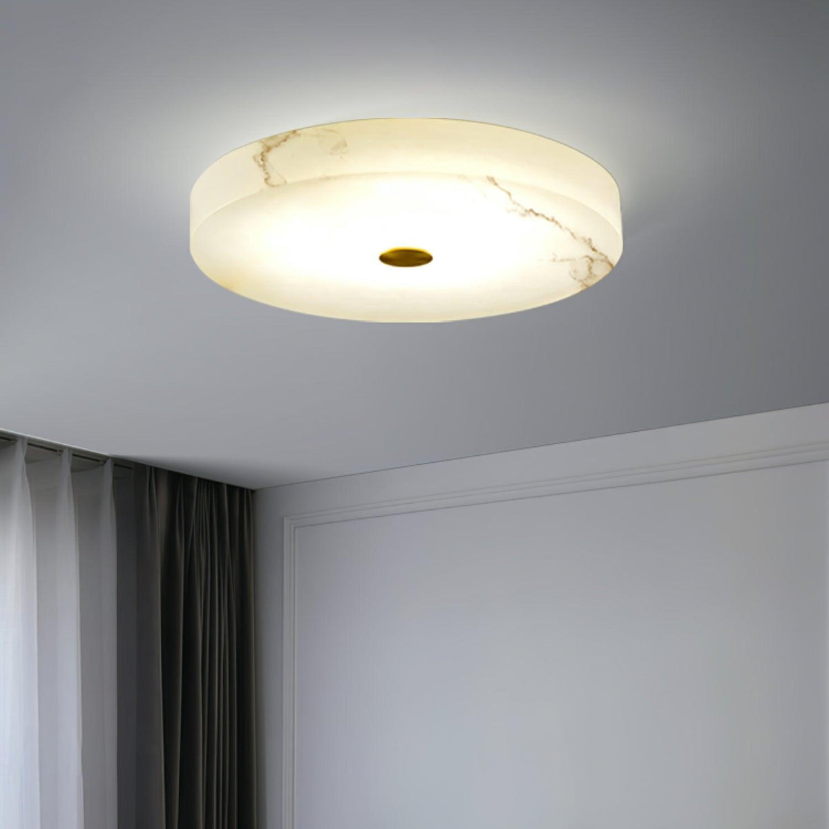 Euno plafondlamp albast