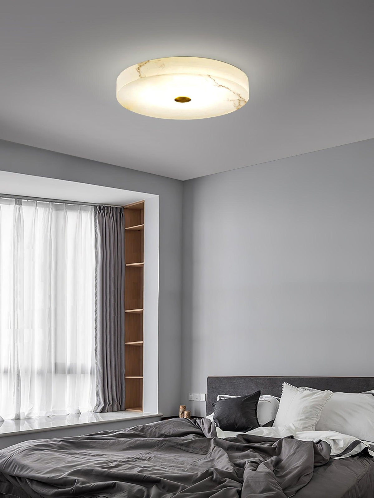 Euno plafondlamp albast