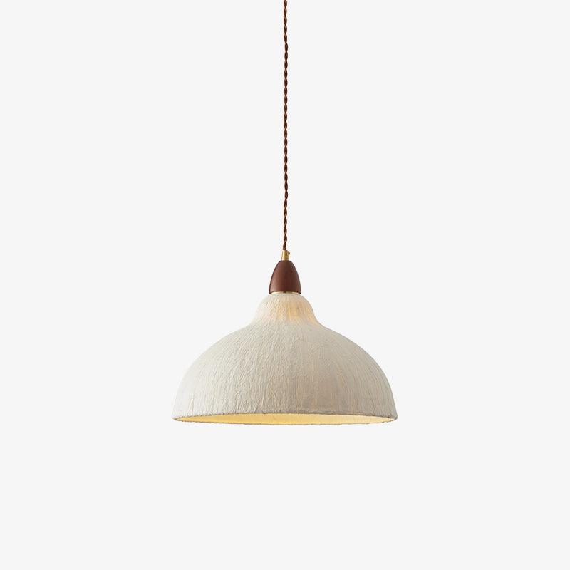 Locan hanglamp van rijstpapier en hout