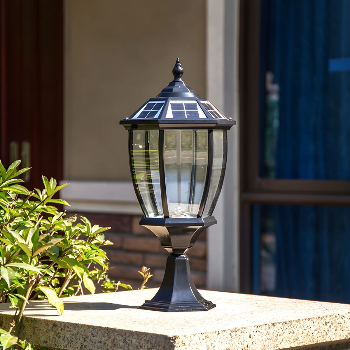 Cezoria unieke zonne-energie glas lantaarn buitenlamp