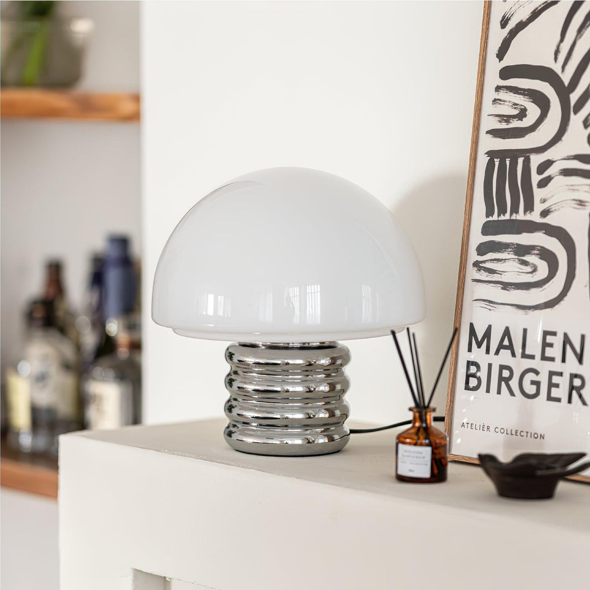 Ortvin Minimalistische glazen tafellamp