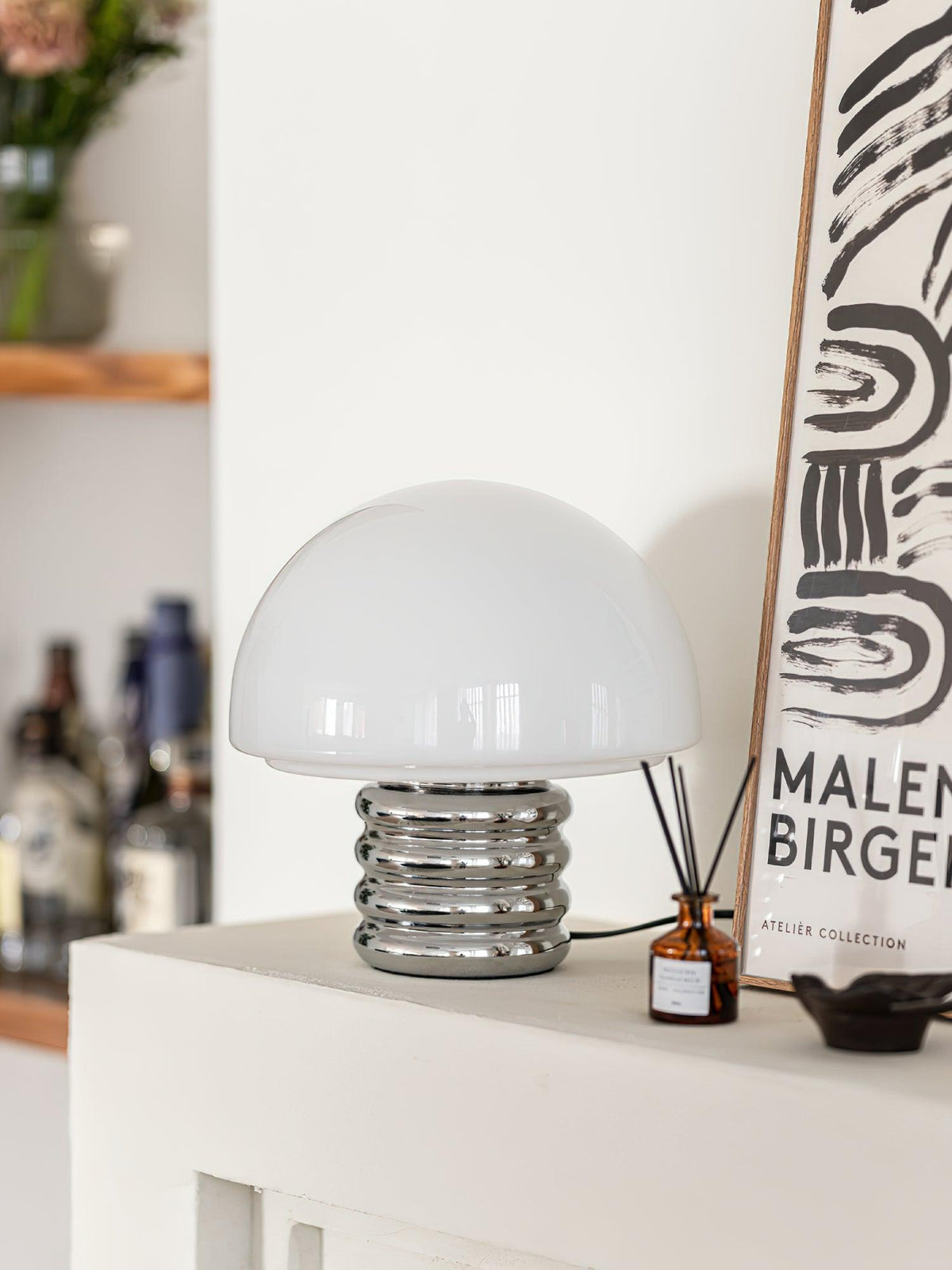 Ortvin Minimalistische glazen tafellamp