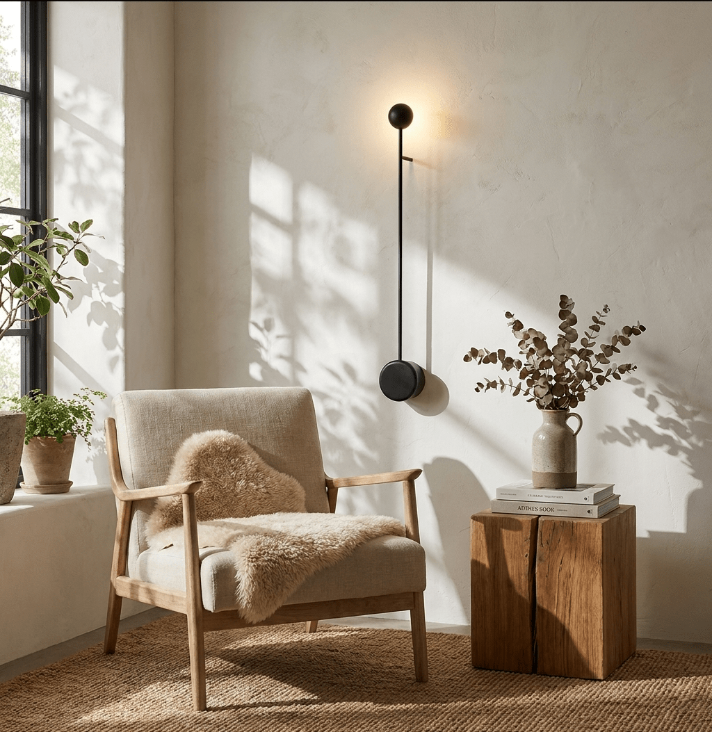 Sphere wandlamp met LED