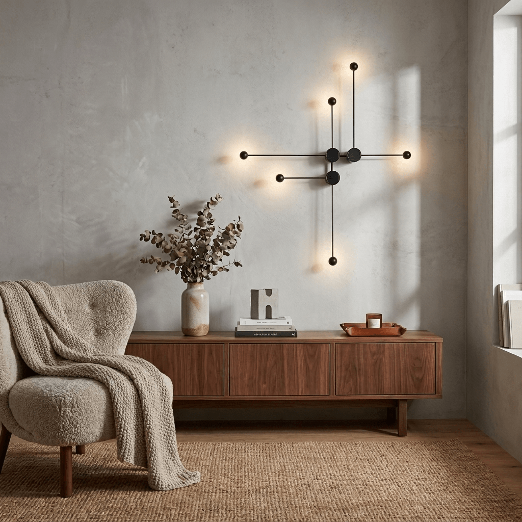 Sphere wandlamp met LED