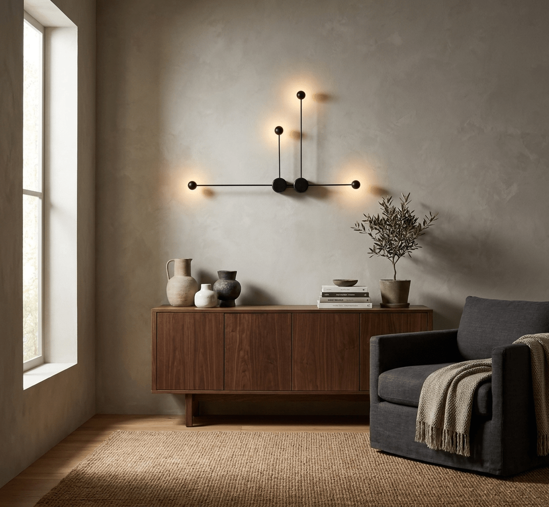 Sphere wandlamp met LED