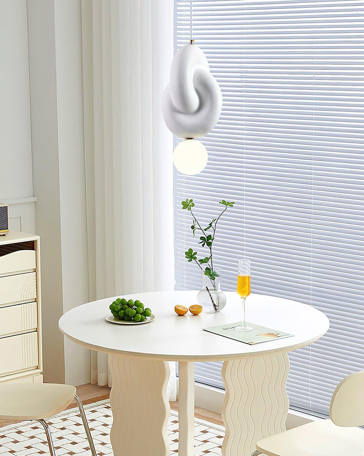 Tyev individuele creatieve hars-glas hanglamp