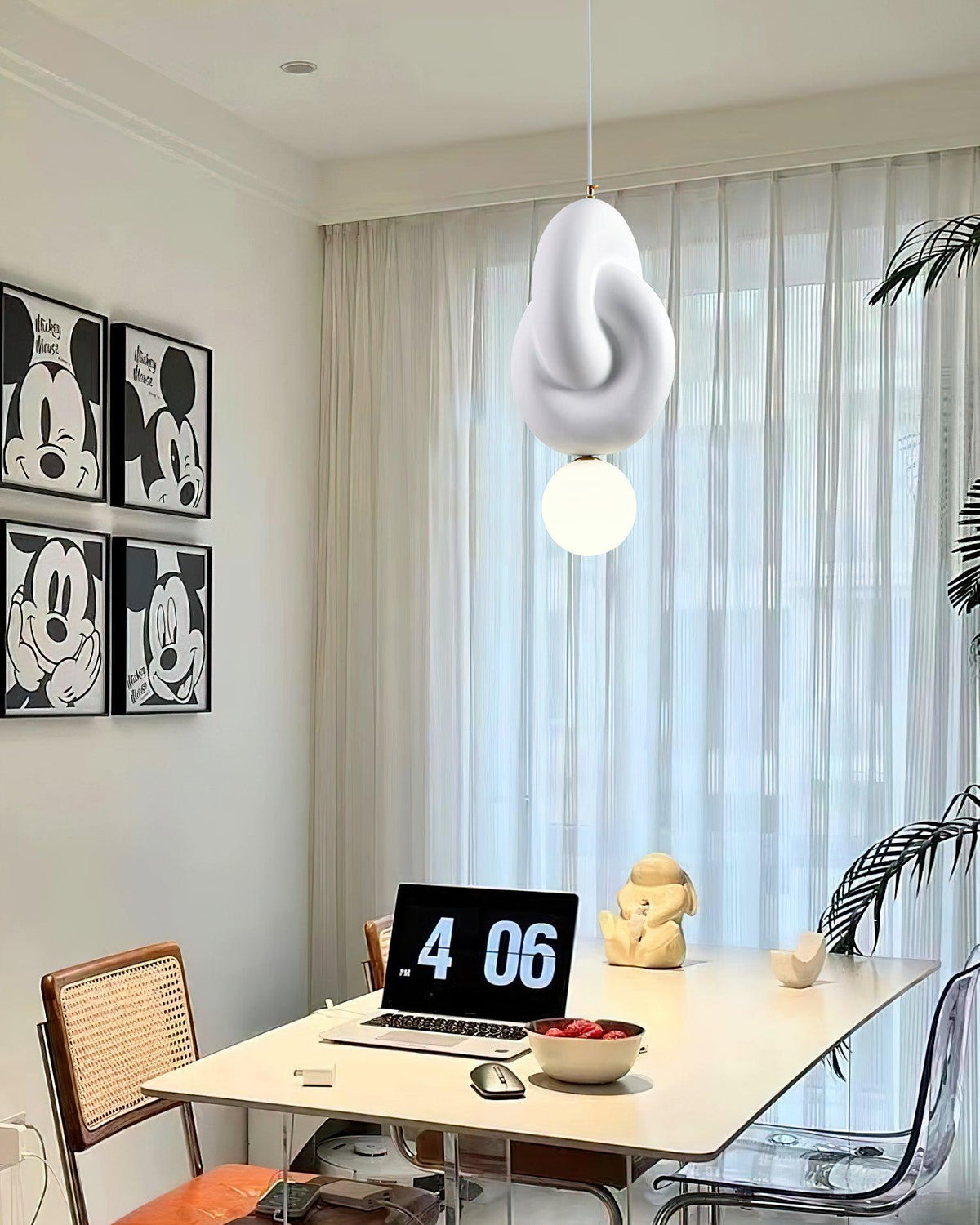 Tyev individuele creatieve hars-glas hanglamp