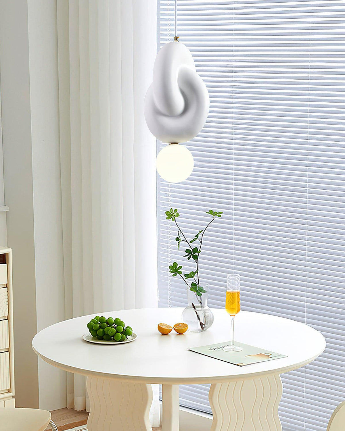 Tyev individuele creatieve hars-glas hanglamp