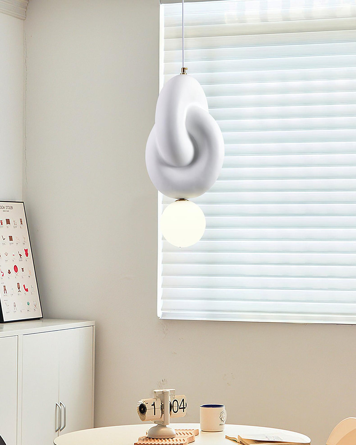Tyev individuele creatieve hars-glas hanglamp