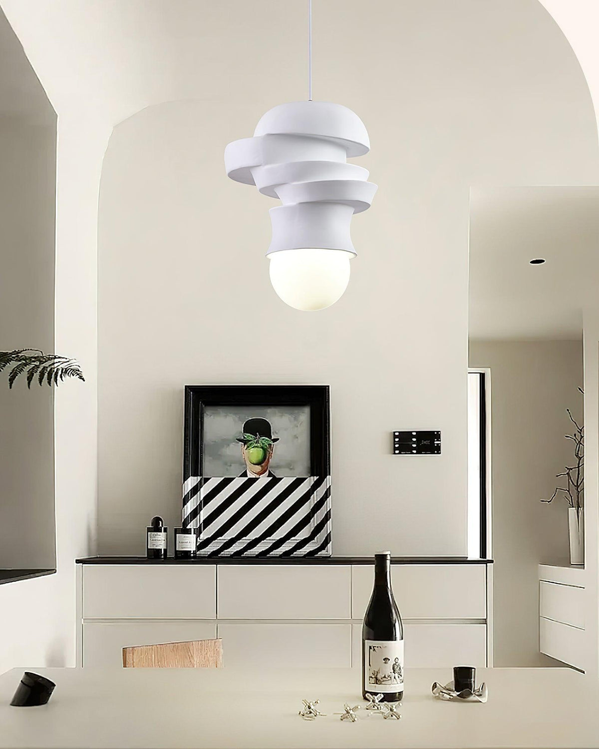 Tyev individuele creatieve hars-glas hanglamp