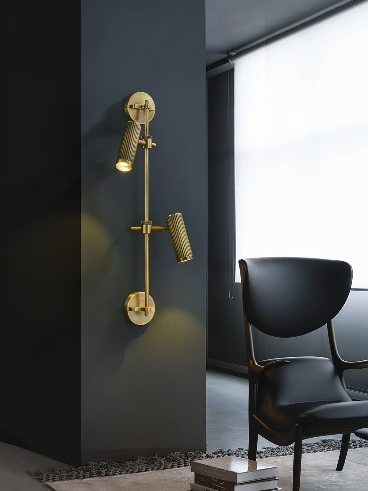 Kirixel wandlamp in messing