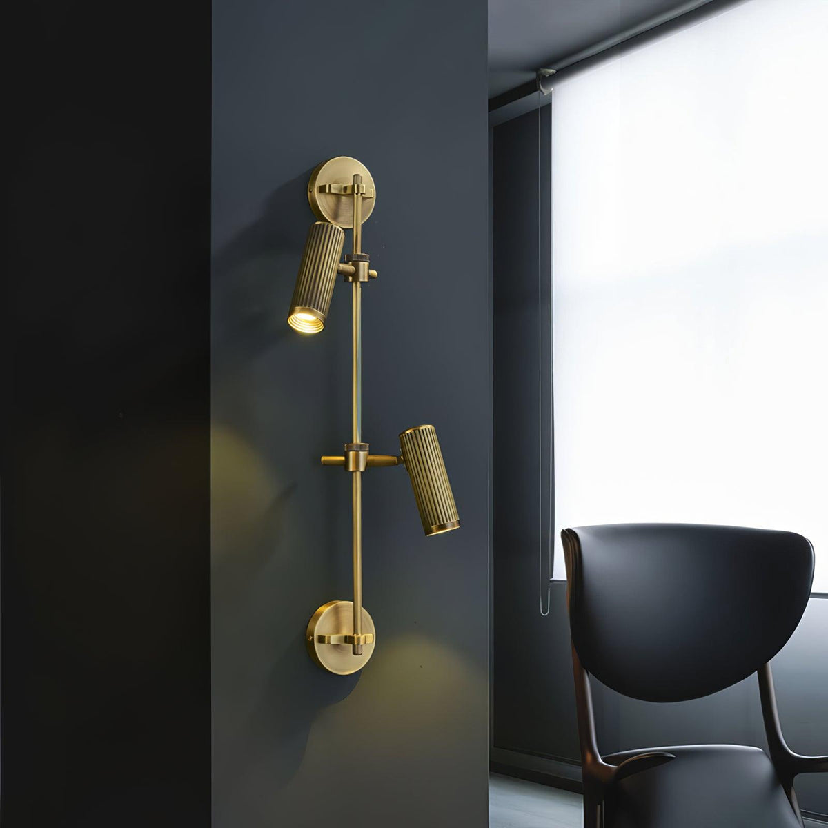 Kirixel wandlamp in messing