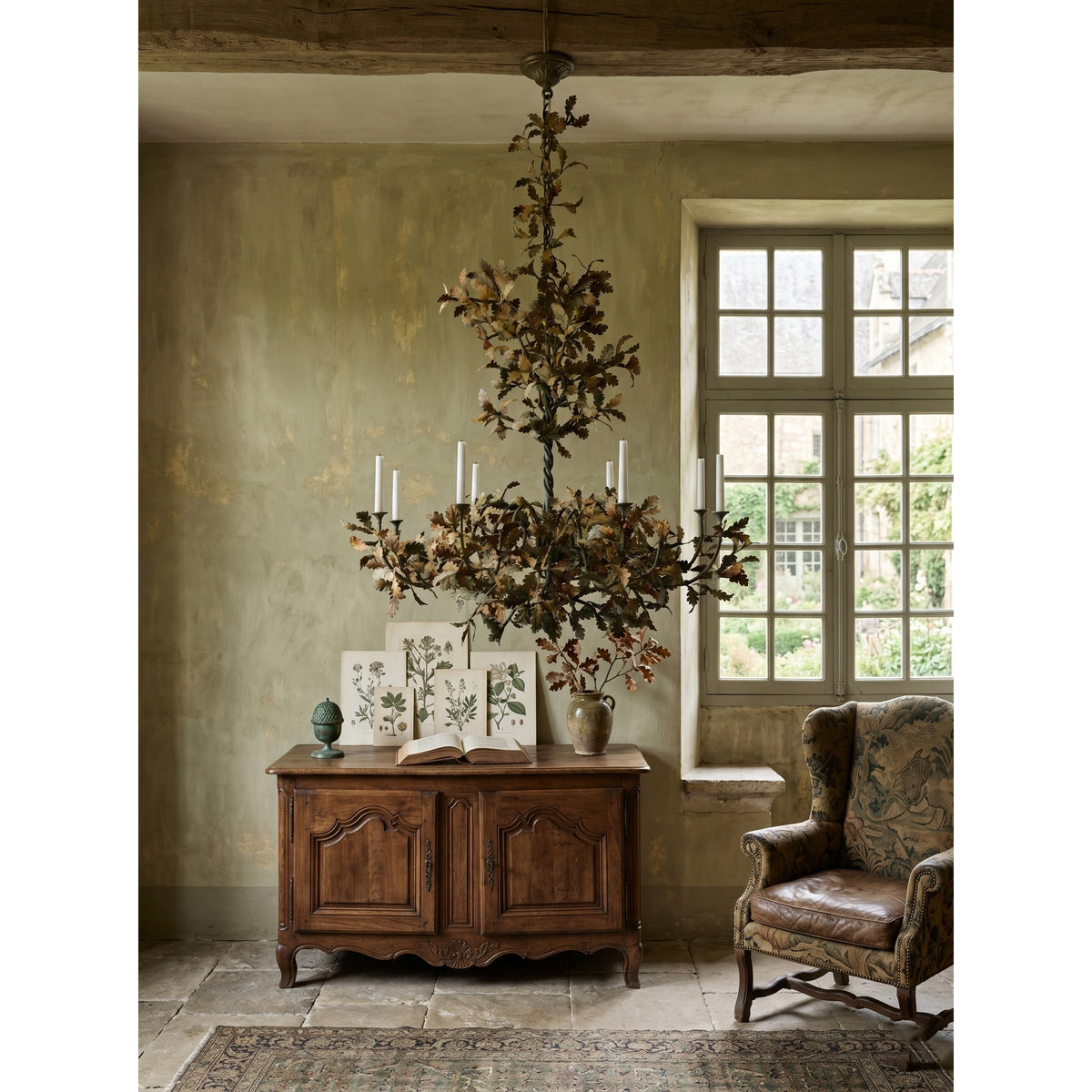 Floréthys Spring Eikenboom houten Kroonluchter
