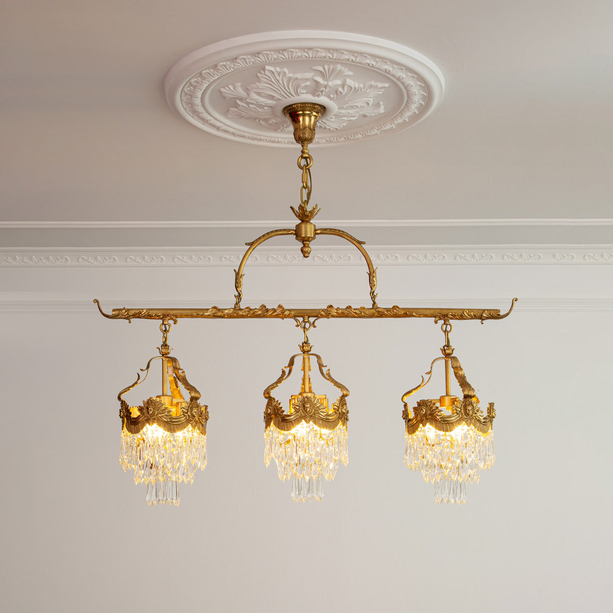 Seraphelion Stained kristal Linear hanglamp