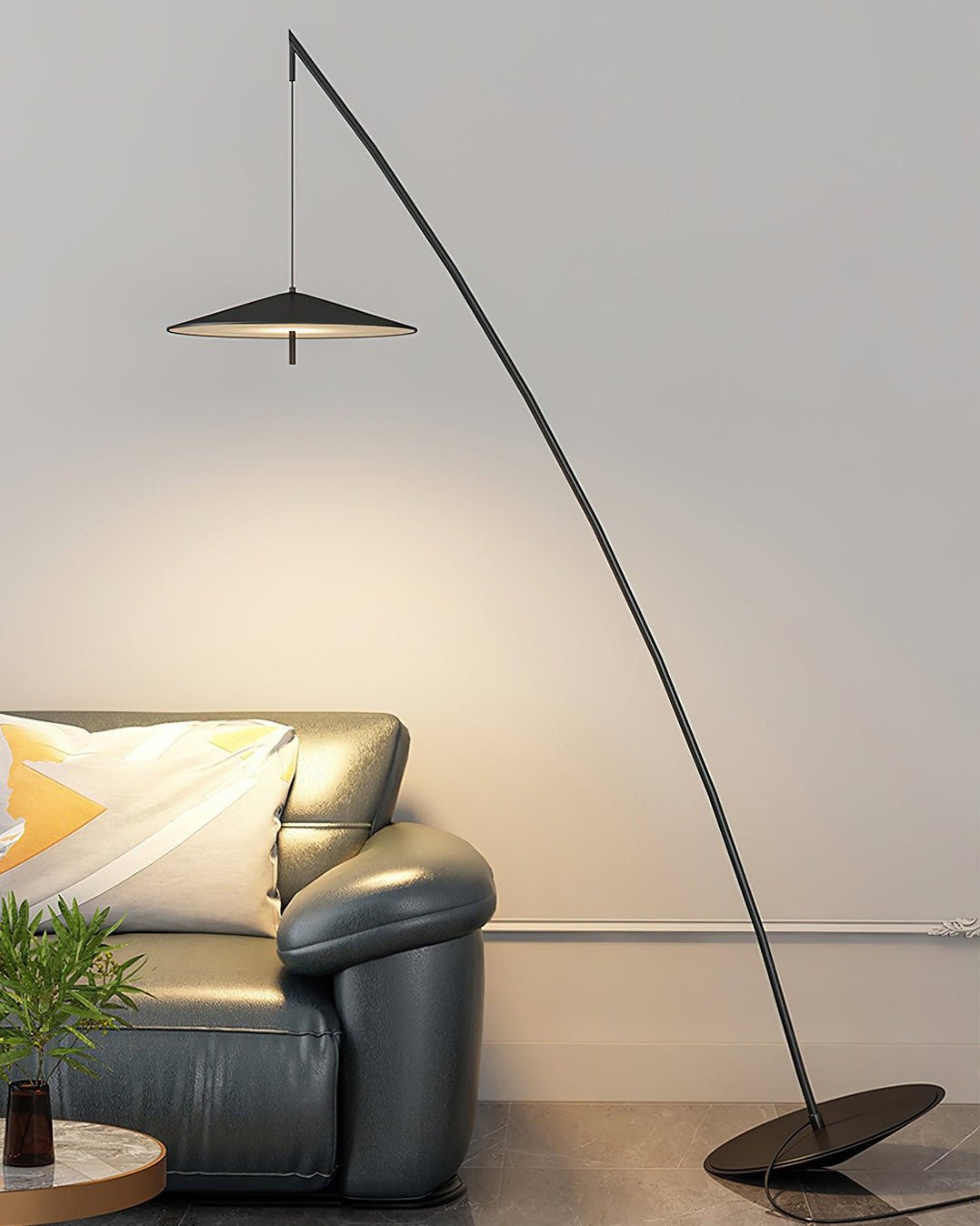 Arcana Zwart Minimalistische vloerlamp