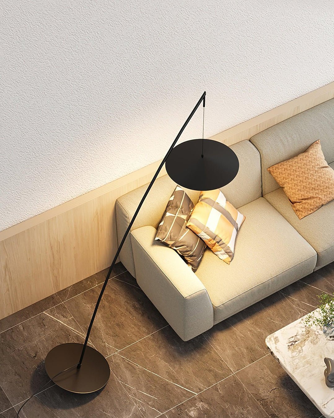 Arcana Zwart Minimalistische vloerlamp