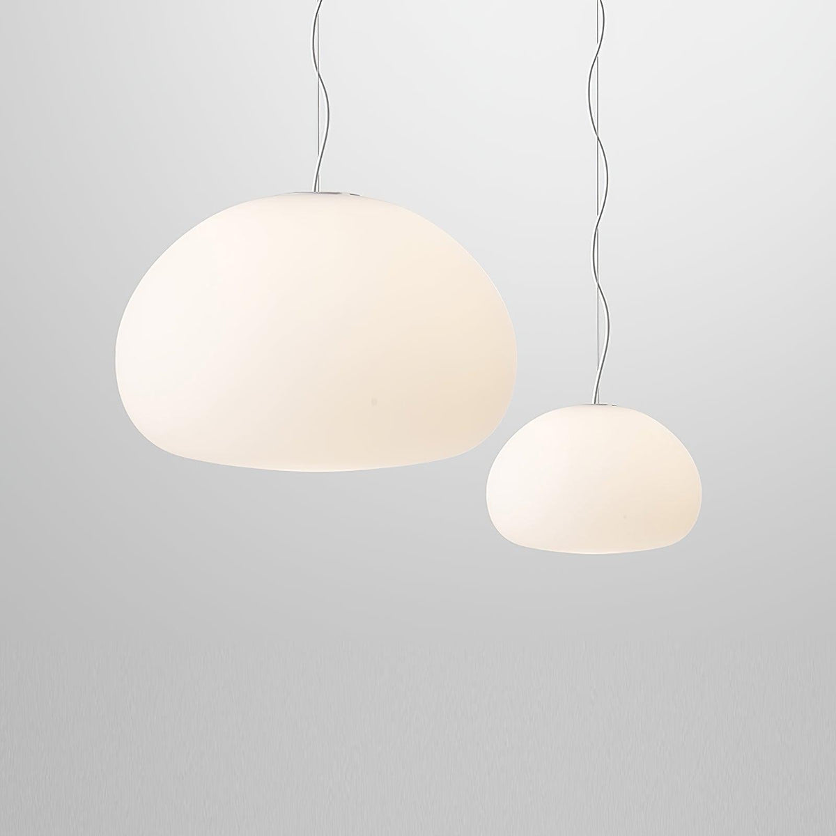 Zerina hanglamp met glazen kap