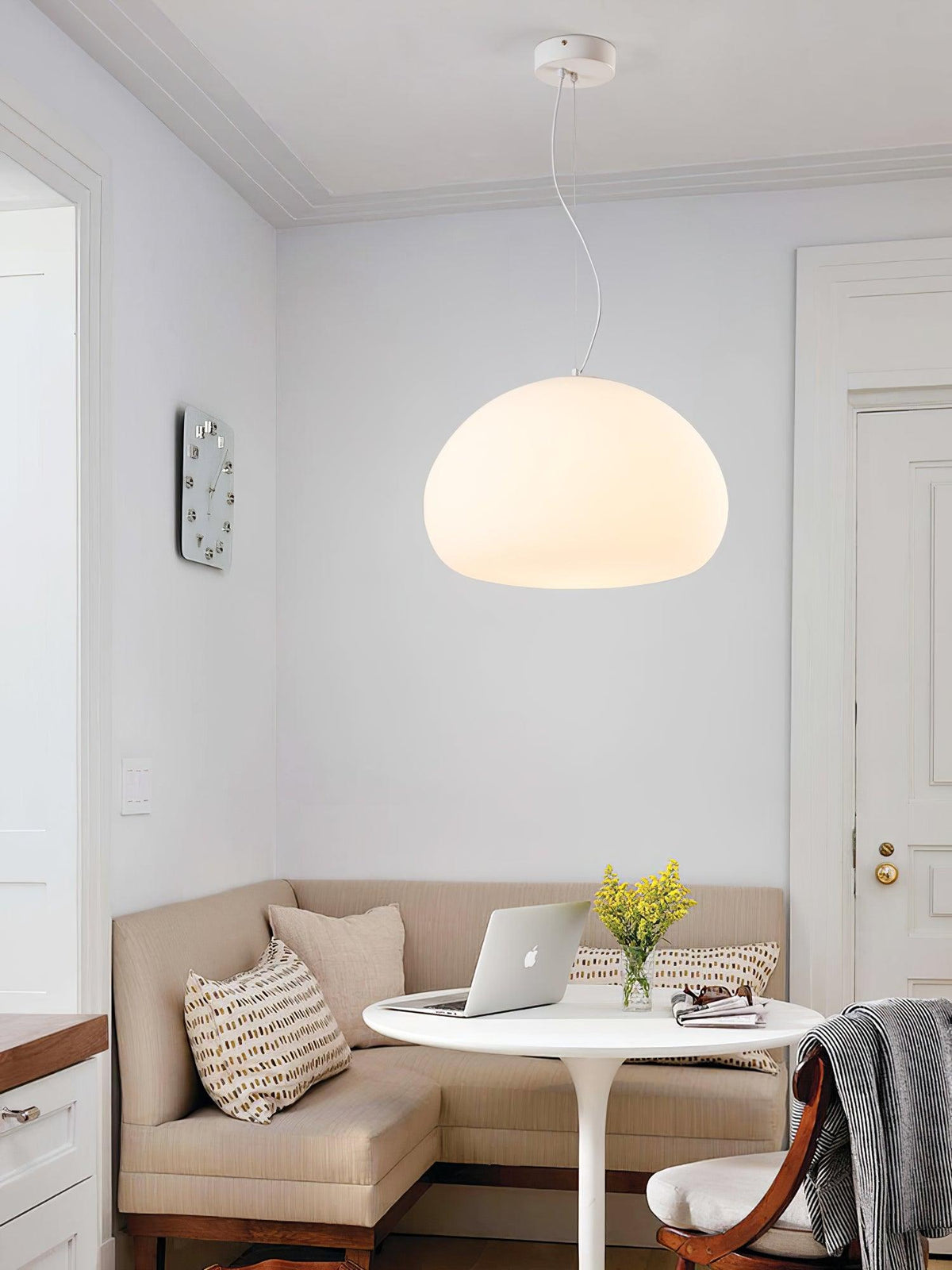 Zerina hanglamp met glazen kap