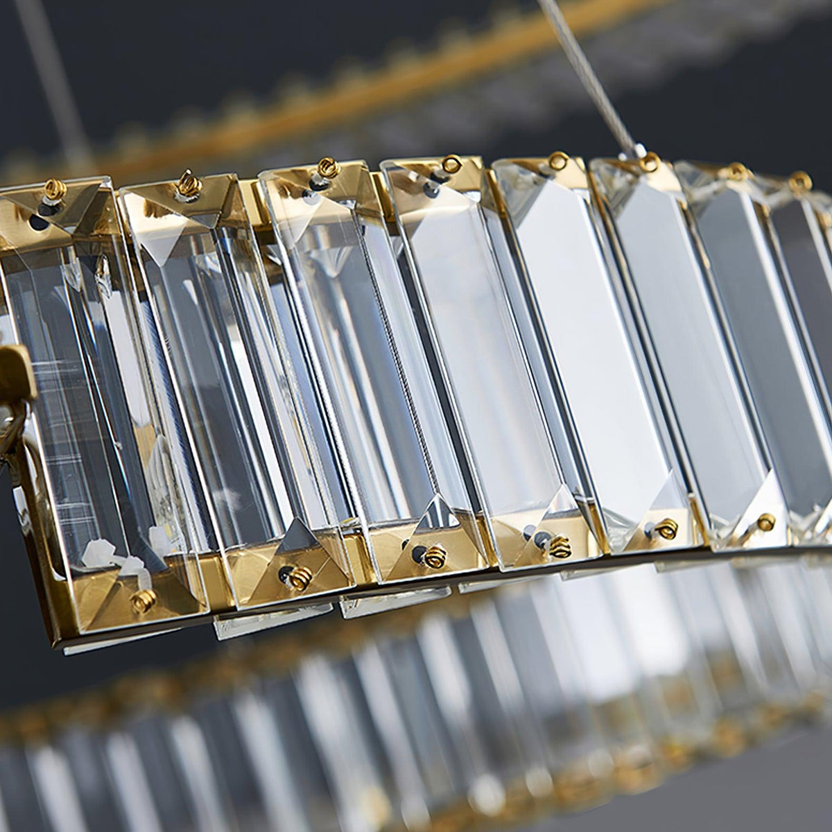 Cyrerira kroonluchter Stella LED kristalring
