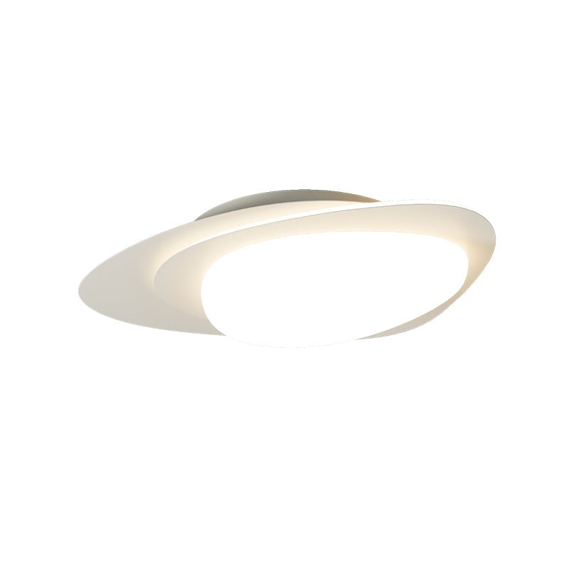 Fuji plafondlamp walnoot ovaal organische LED