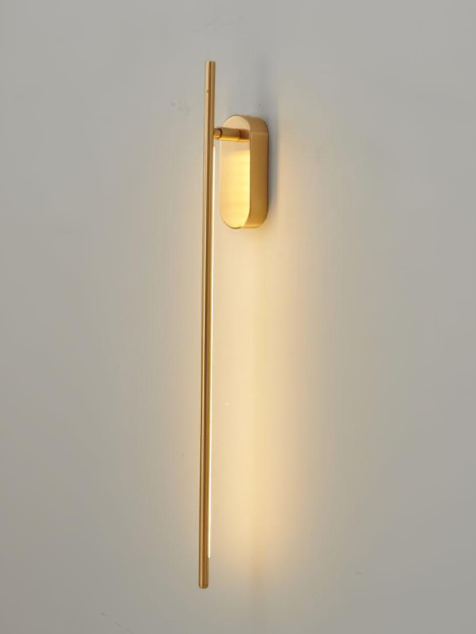 Marissa staafvormige messing wandlamp