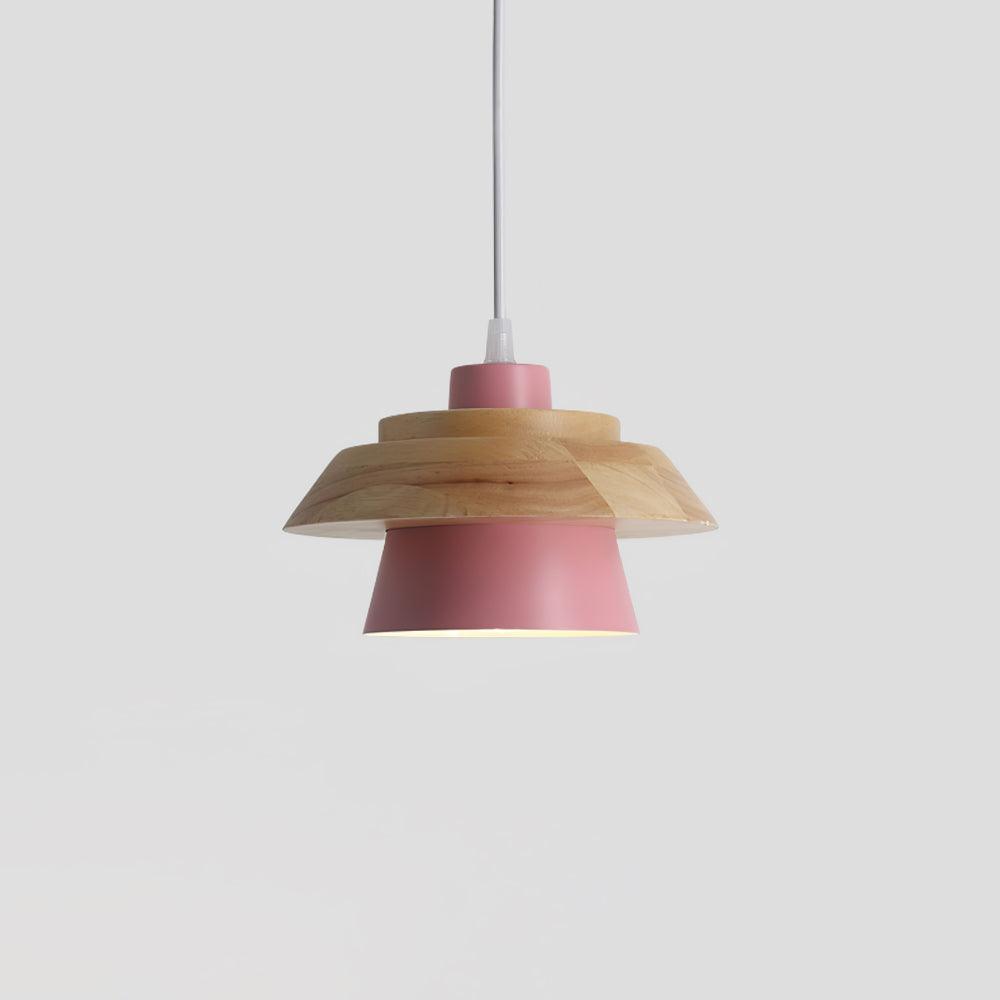 Zaid Moderne Design LED Hanglamp Metaal Hout 6 Kleur Slaapkamer/Woonkamer